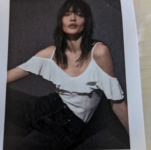 Nation LTD White Cold Shoulder Blouse